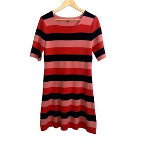 Ann Taylor Sweater Dress Women Medium Stripe #